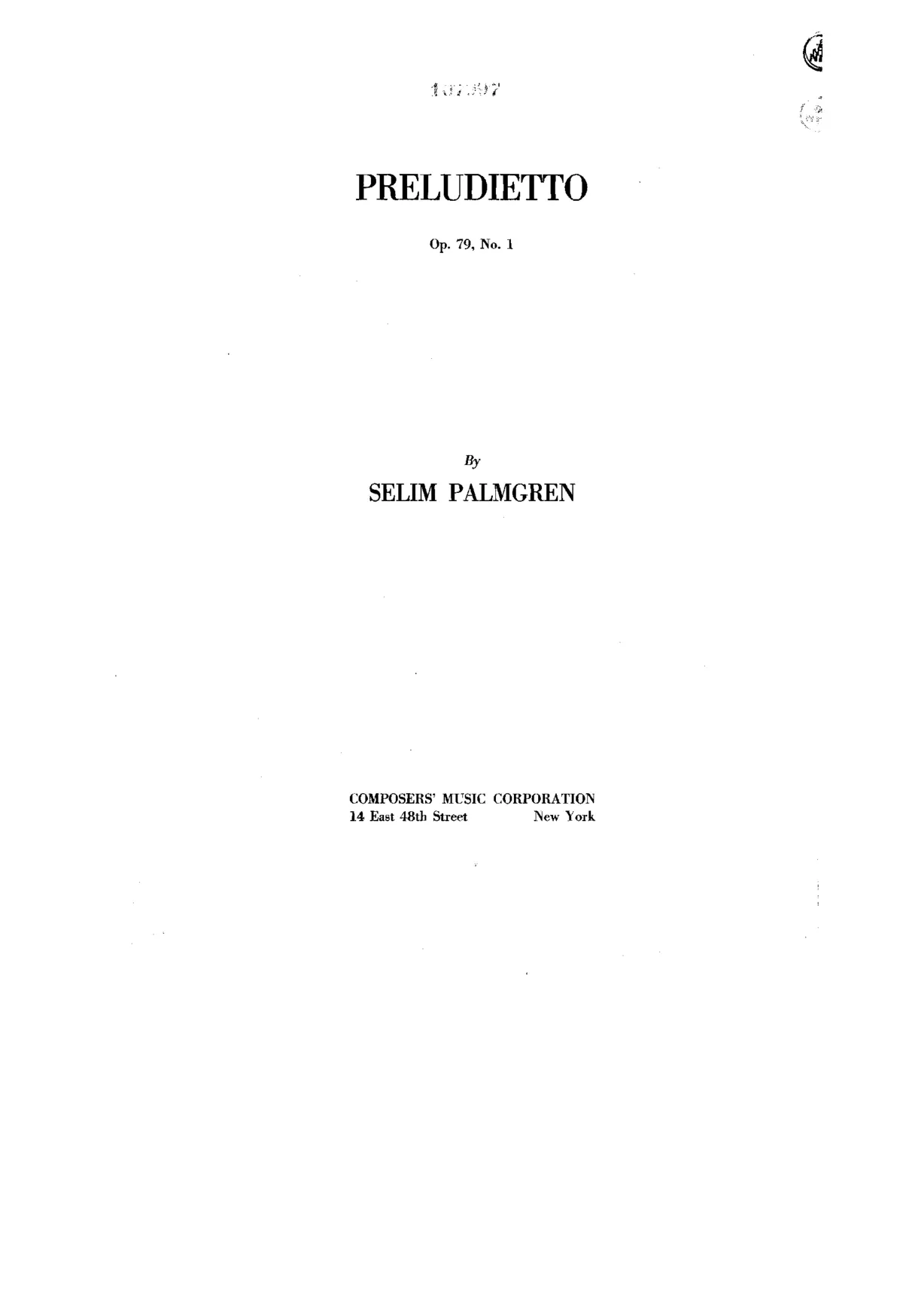 10 Piano Pieces, Op.79 - Page 1