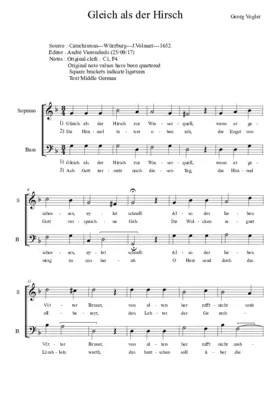 Gleich als der Hirsch