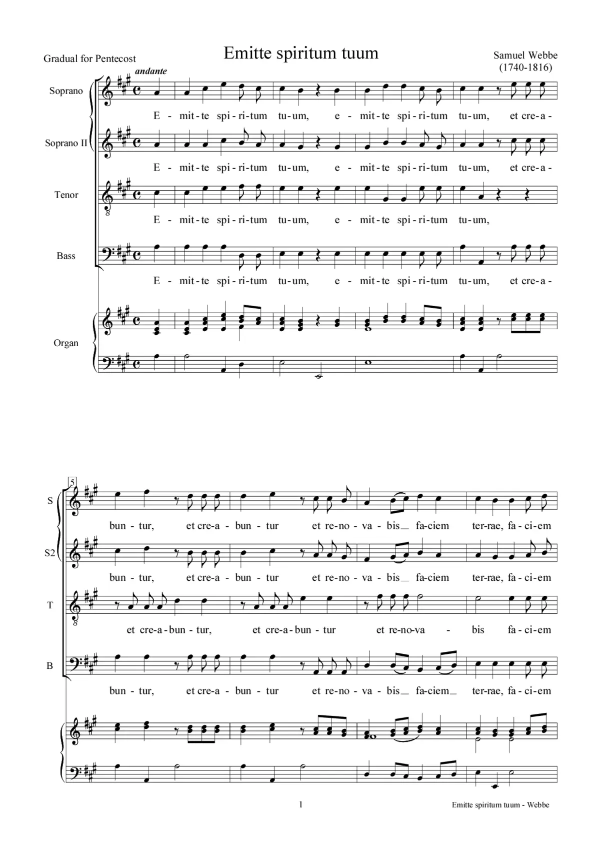 Emitte spiritum tuum - Page 1