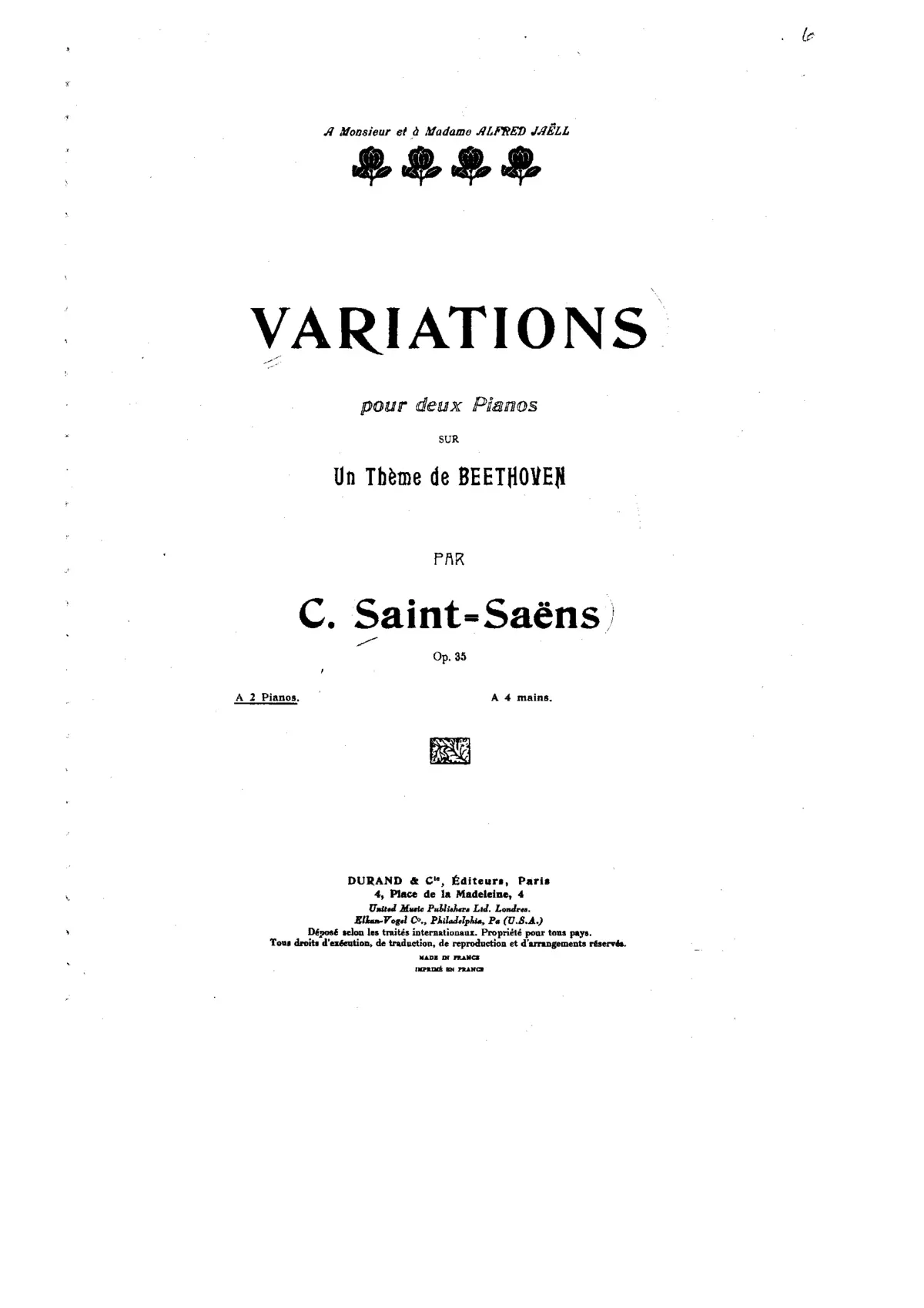 Variations on a Theme of Beethoven - Page 1