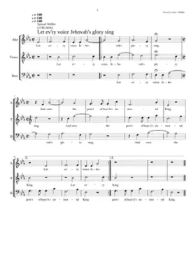 Let ev'ry voice Jehovah's glory sing