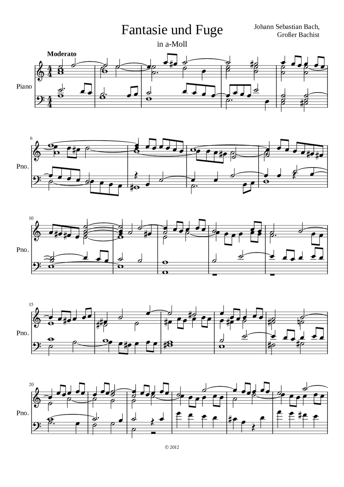 Fantasie and Fuge F-Dur - Page 1