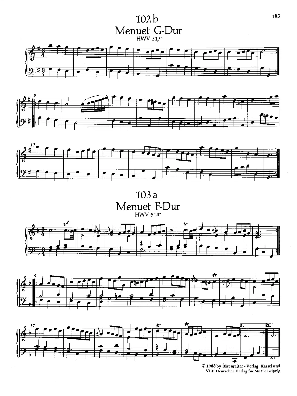 Minuet in F major - Page 1