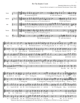 Se v'ho donato il core