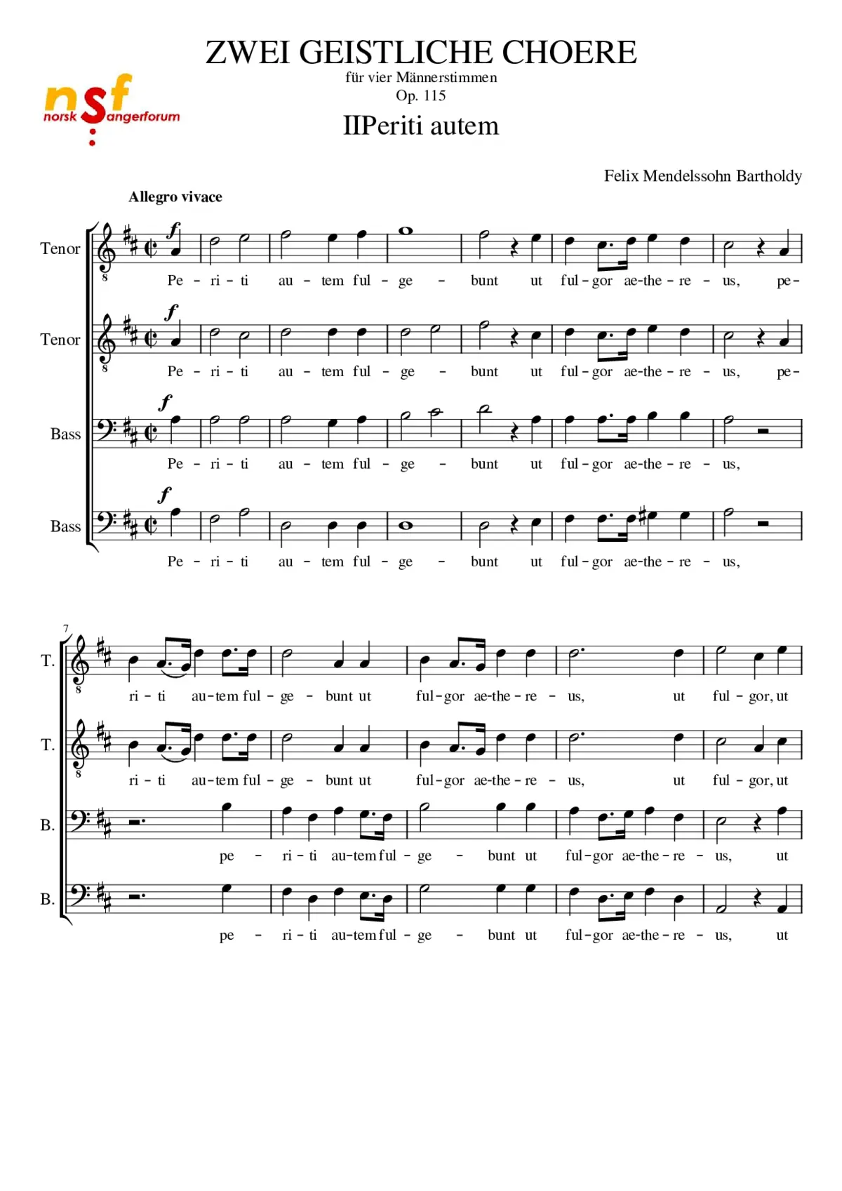 Periti autem - Page 1