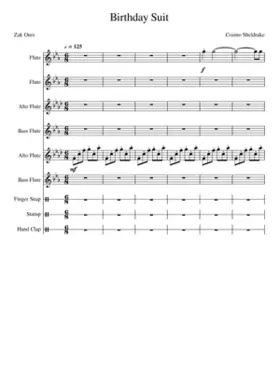 Birthday Suit for Flute Choir