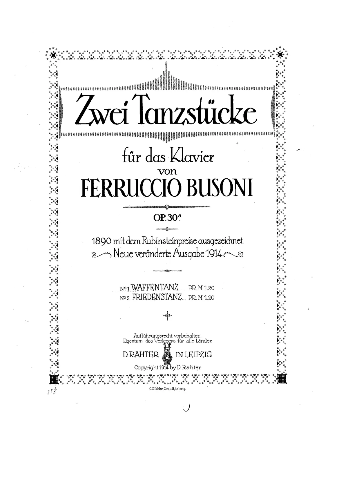 2 Tanzstücke - Page 1