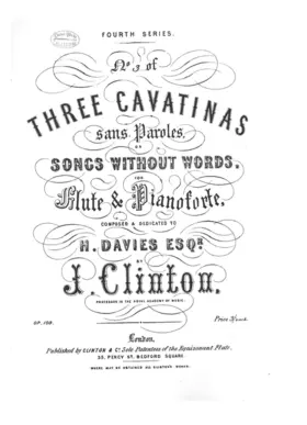 Three Cavatinas sans Paroles