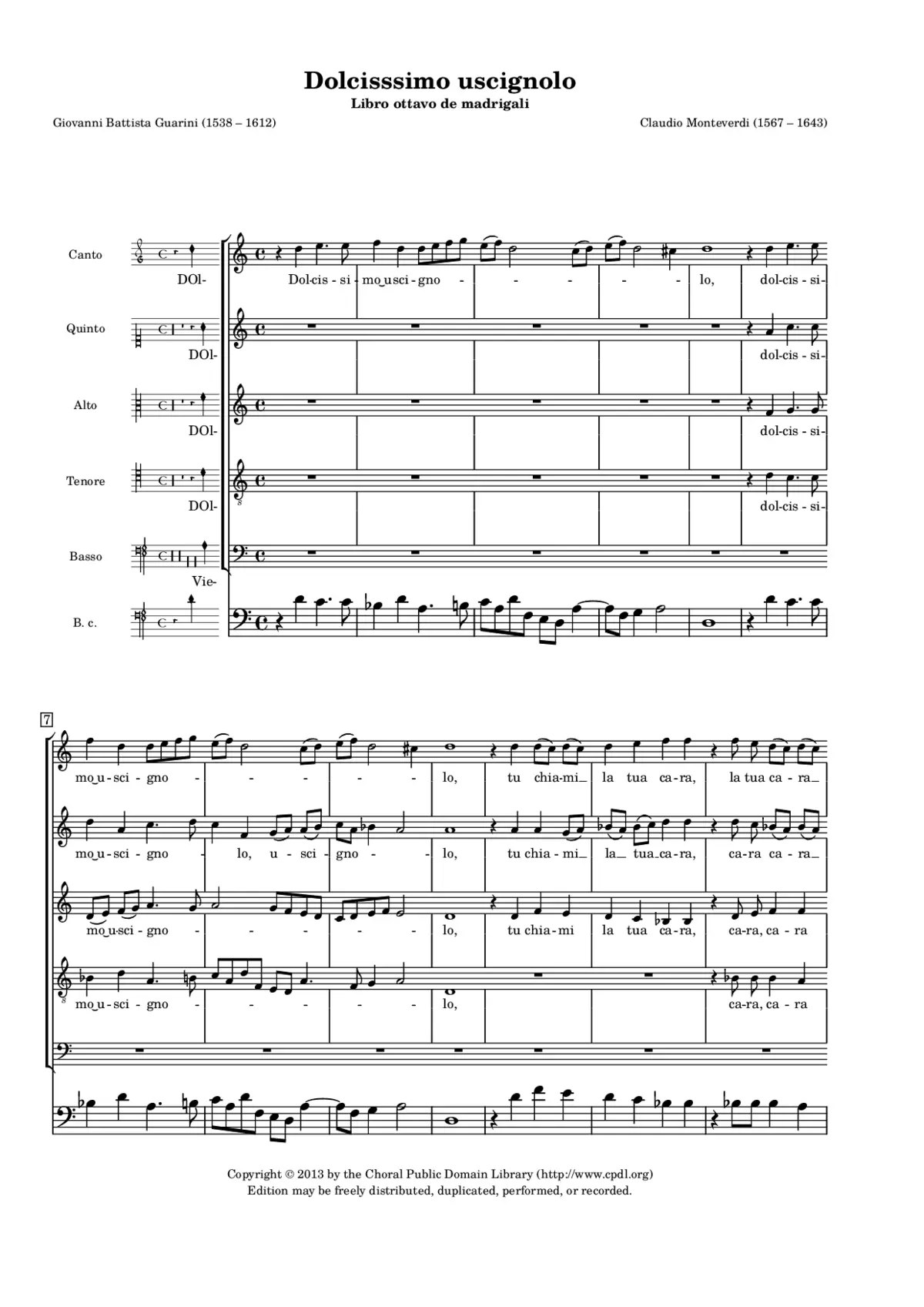 Dolcissimo uscignolo - Page 1