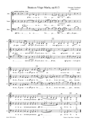 Beata es Virgo Maria, op. 81/3