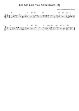 Let Me Call You Sweetheart