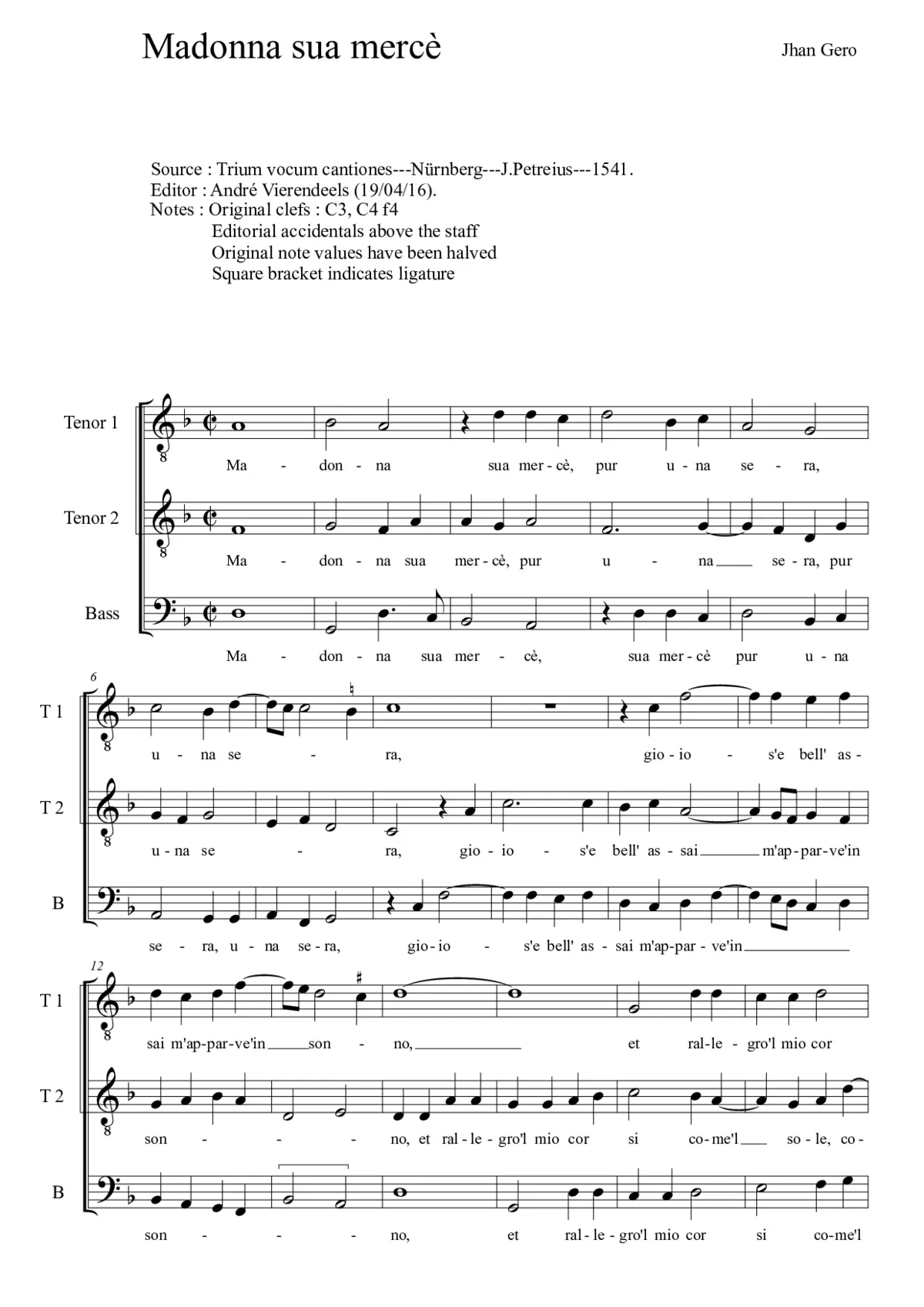 Madonna, sua mercè - Page 1