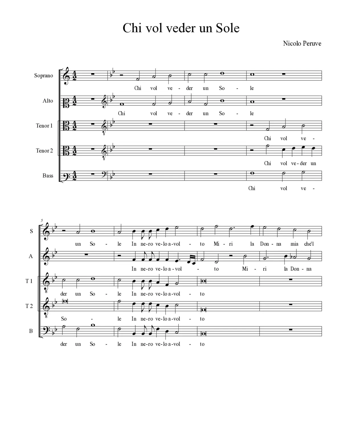 Chi vol veder un Sole - Page 1