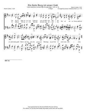 Ein feste Burg ist unser Gott, BWV 302
