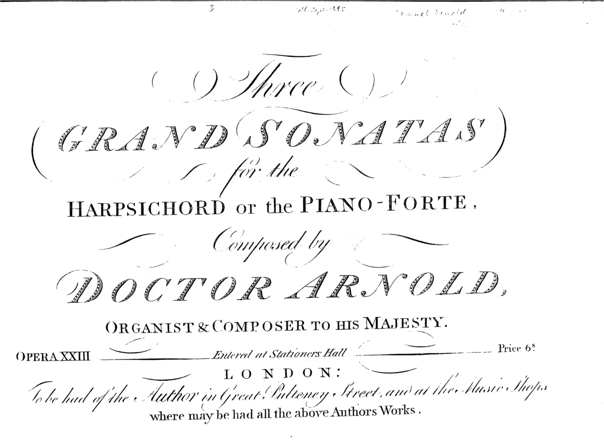 3 Grand Sonatas for the Harpsichord or the Piano-Forte - Page 1