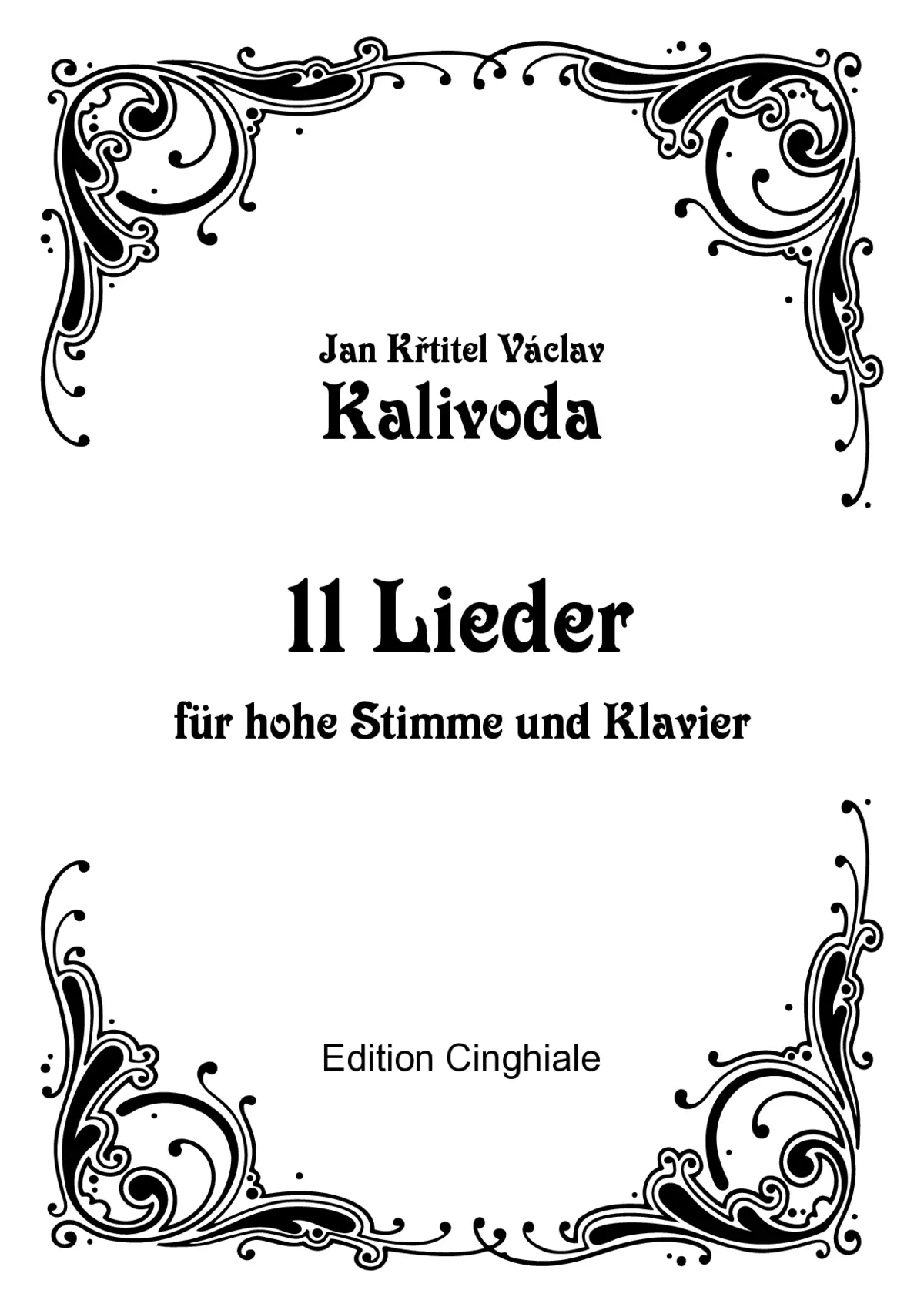11 Lieder - Page 1