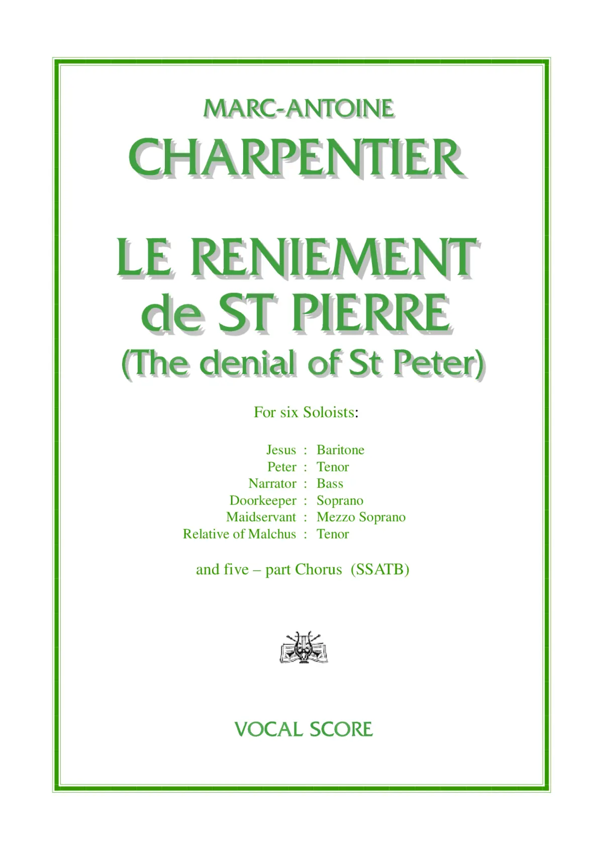 Le Reniement de St. Pierre, H. 424 - Page 1