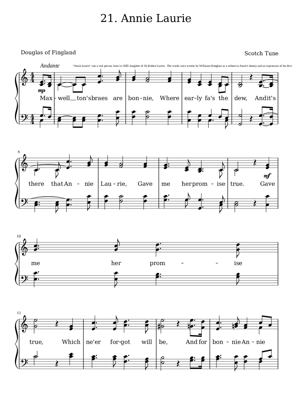 Annie Laurie - Page 1