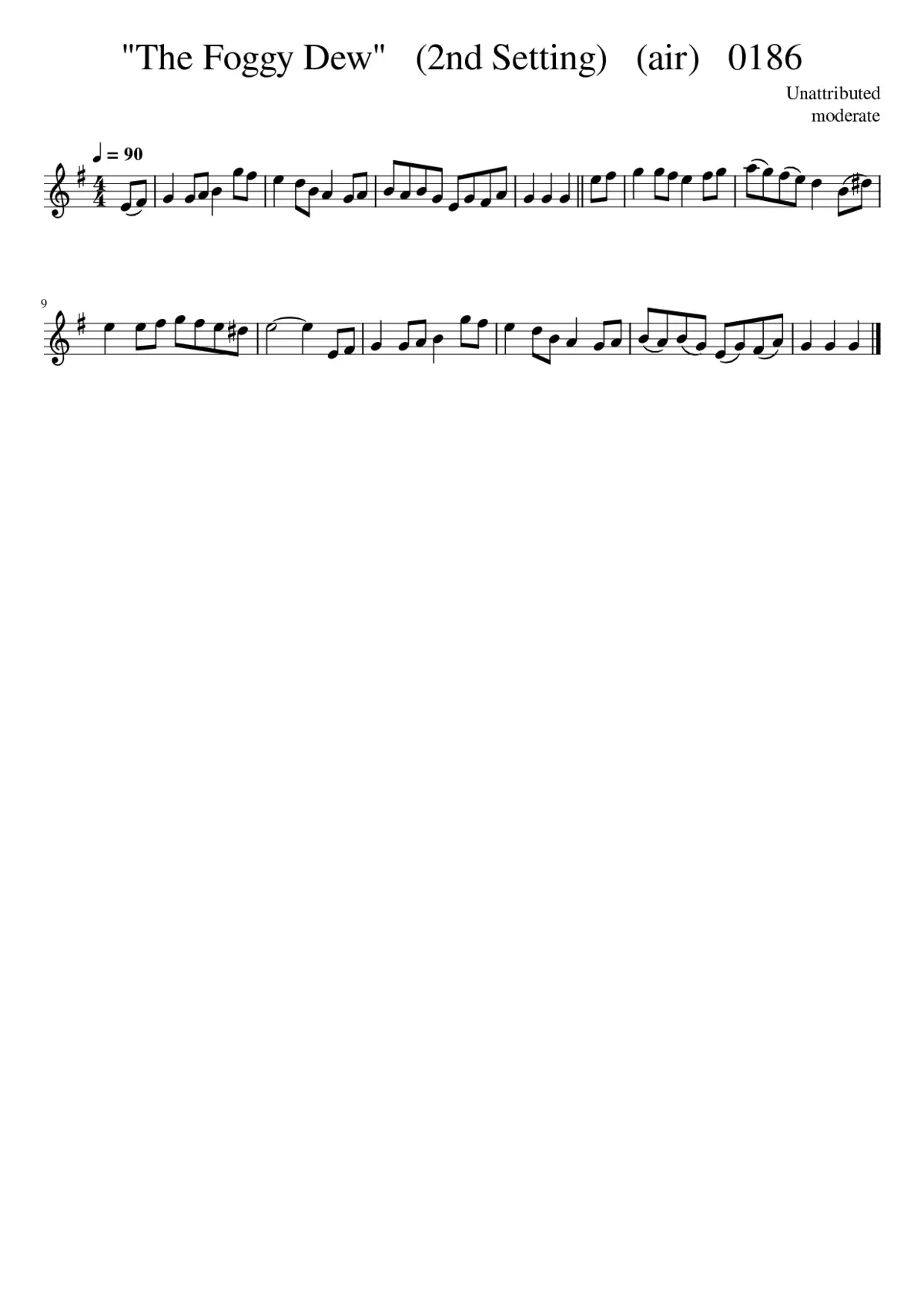 the foggy dew - Page 1