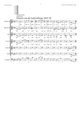 Historia der fröhlichen und siegreichen Auferstehung unseres einigen Erlösers und Seligmachers Jesu Christi Op. 3 SWV 50