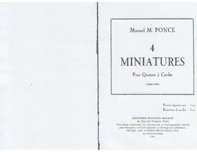 4 Miniatures for String Quartet