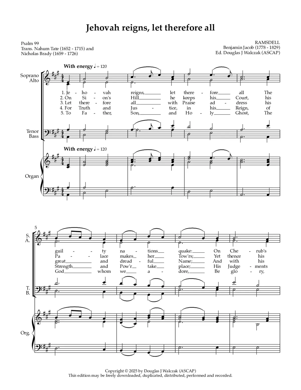Jehovah reigns, let therefore all - Page 1