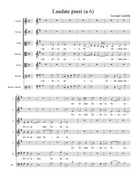 Laudate pueri (a 6)