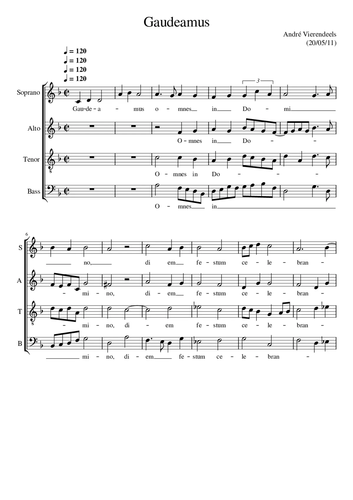 Gaudeamus I - Page 1