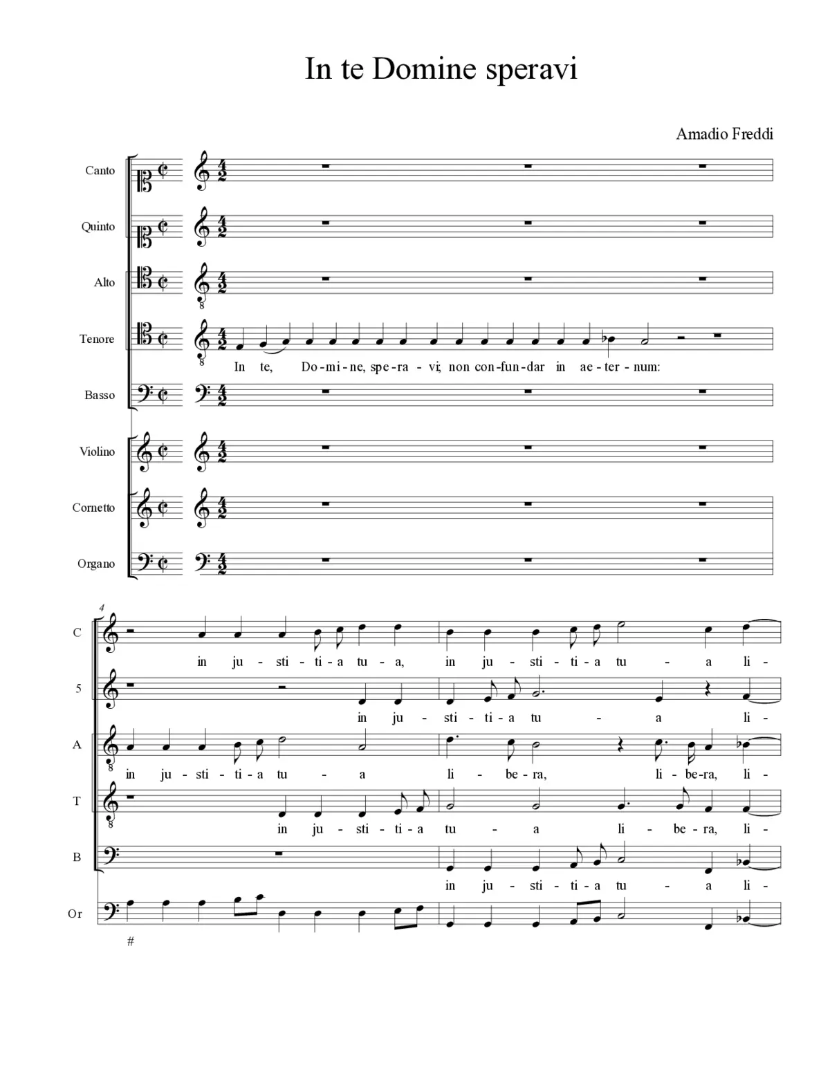 In te Domine speravi - Page 1