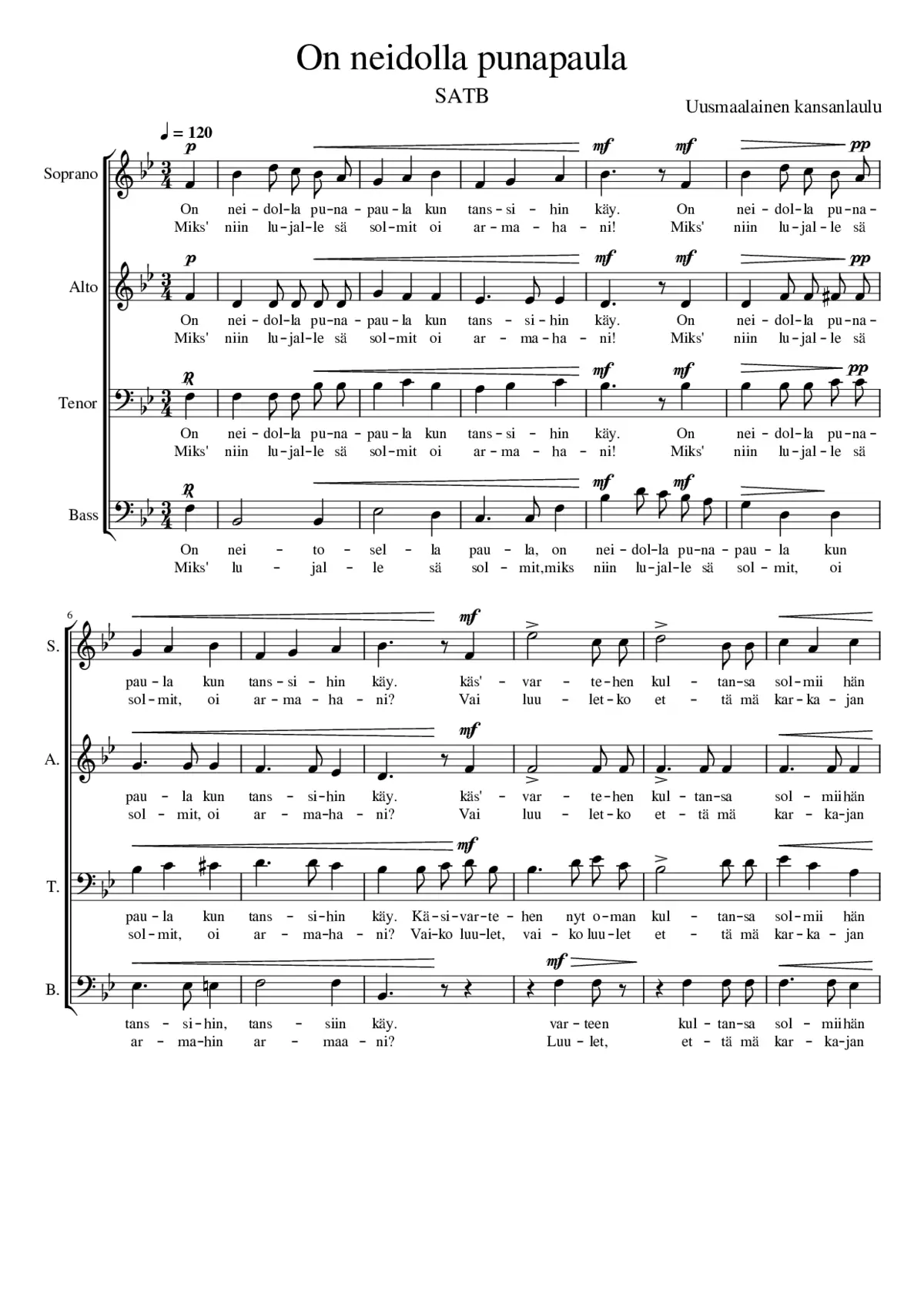 On neidolla punapaula - Page 1