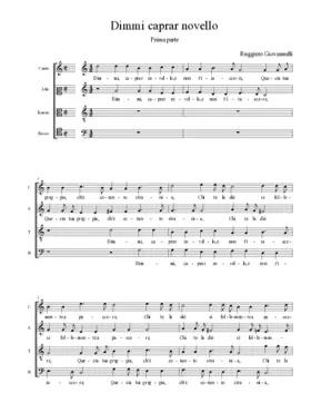 Dimmi caprar novello