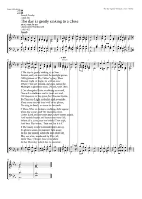 The day is gently sinking ot a close (I)