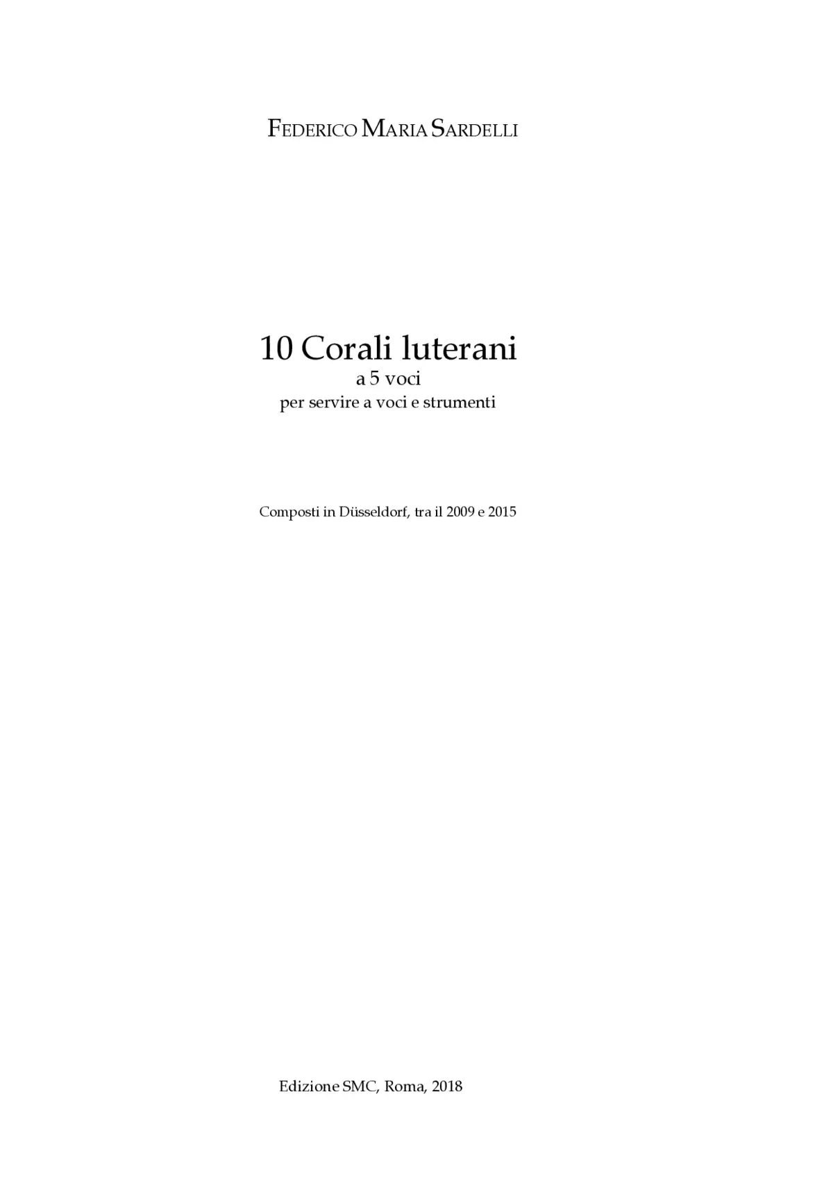 10 Corali luterani a 5 - Page 1