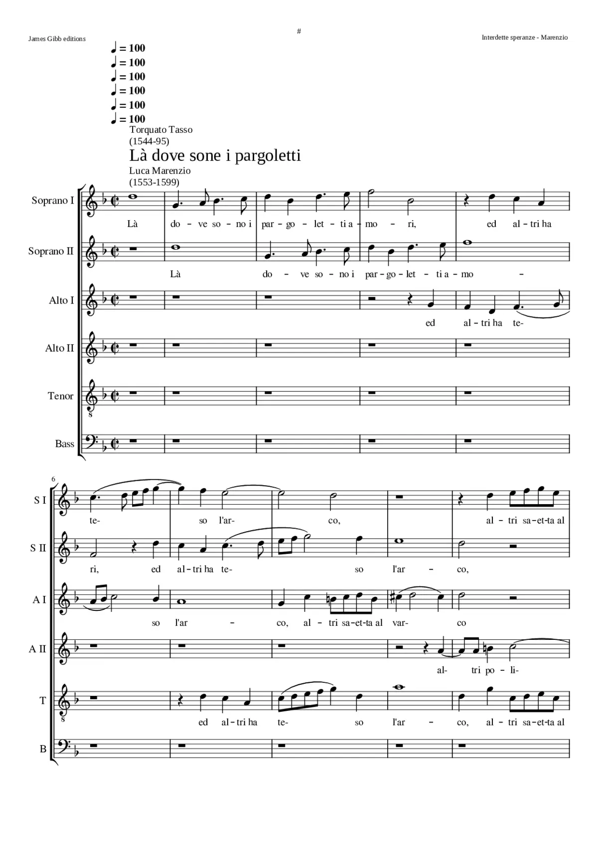 Là dove sono i pargoletti amori - Page 1