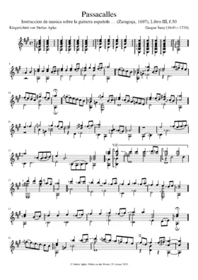 Passacalles, Libro III