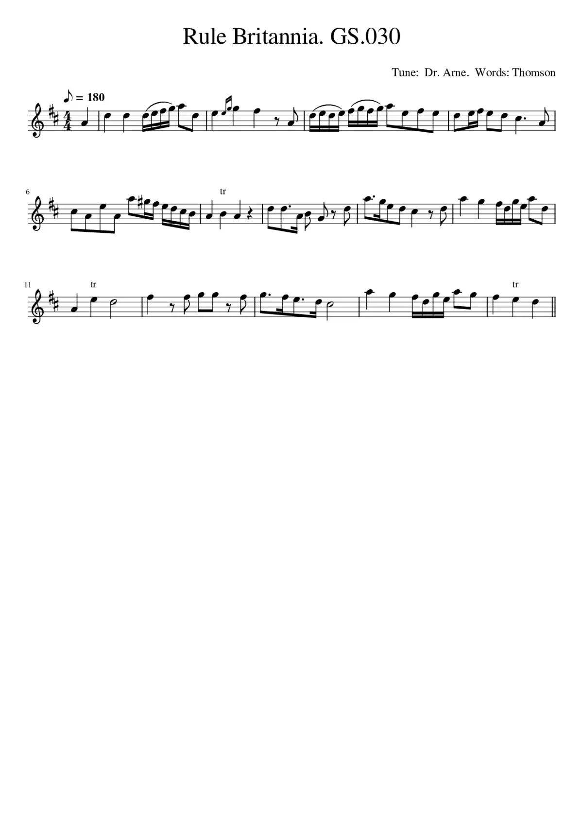 Rule Britannia. GS.030 - Page 1