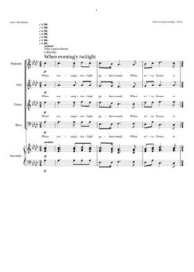 When evening's twilight