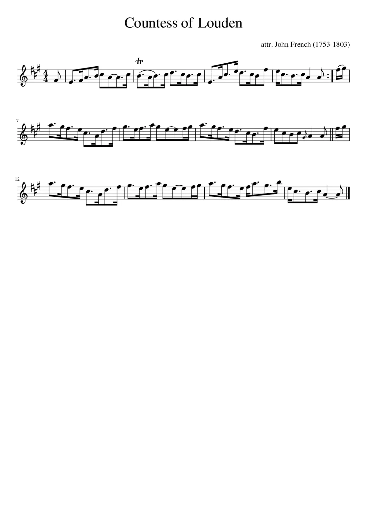 Countess of Louden - Page 1