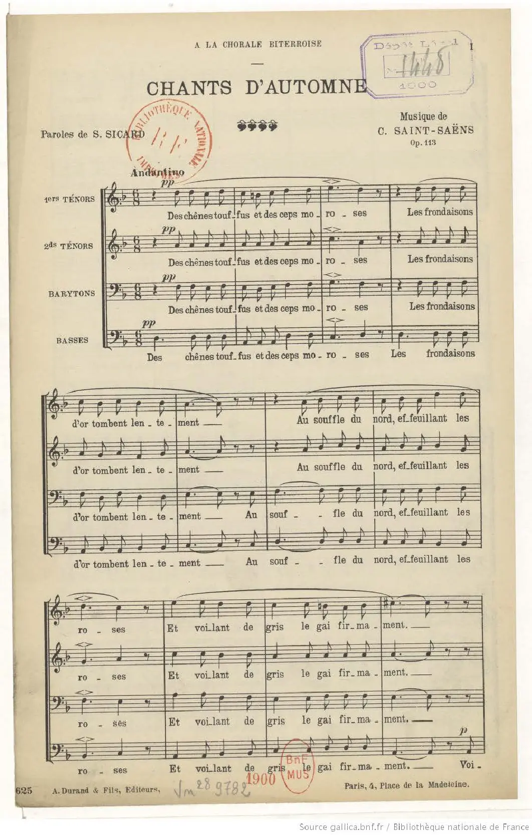 Chants d'automne - Page 1