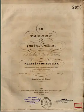 12 Valses pour deux Guitares