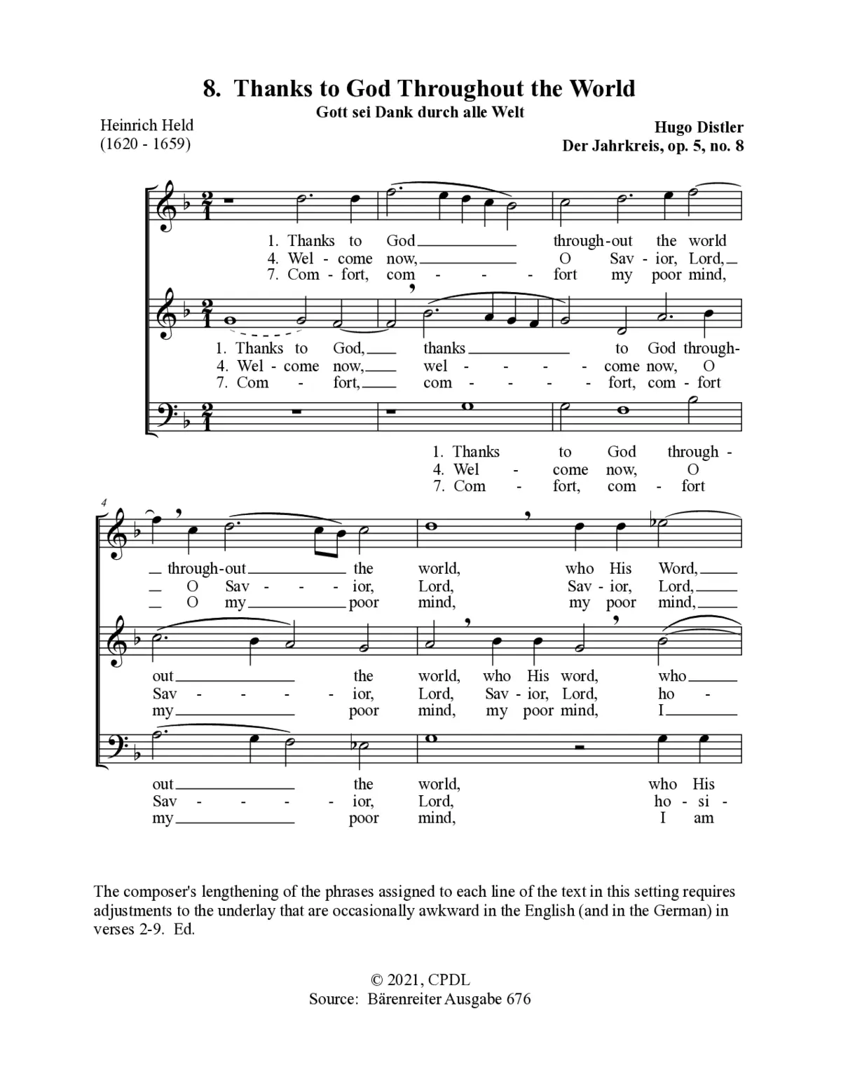 Gott sei Dank durch alle Welt - Page 1