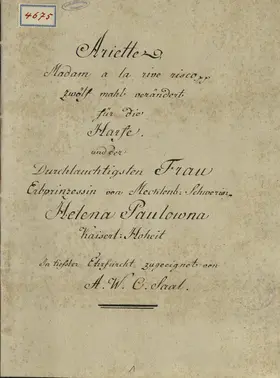 12 Variations on Madam a la Rive Risco