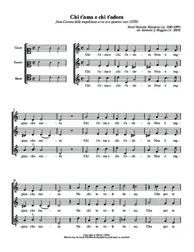 Chi t'ama e chi t'adora