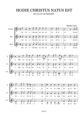 Hodie Christus natus est II