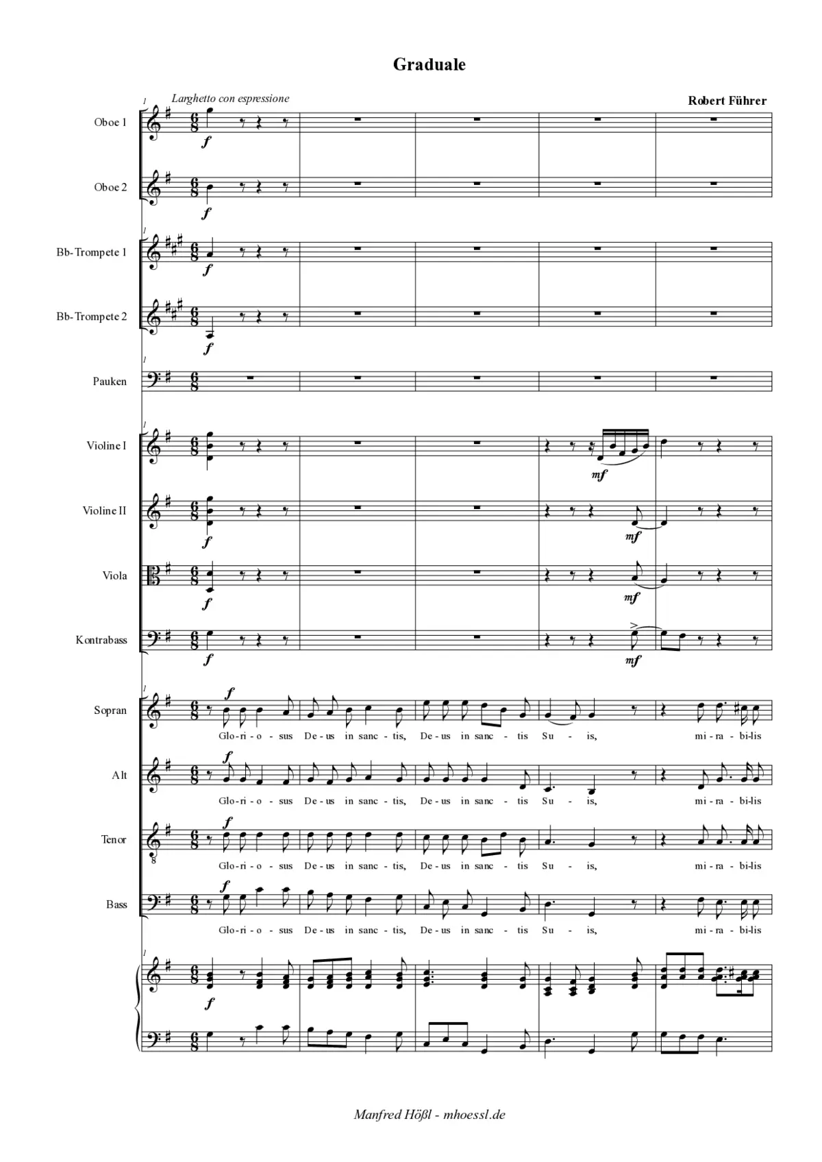 Graduale und Offertorium: 'Gloriosus' & 'Mirabilis' - Page 1