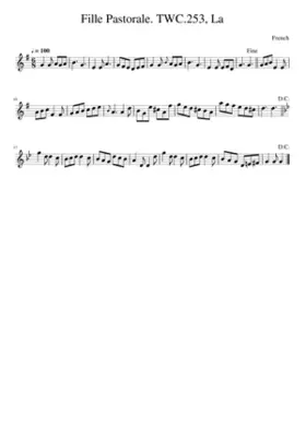 Fille Pastorale. TWC.253 La