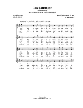 Der Gärtner (2. Fassung)