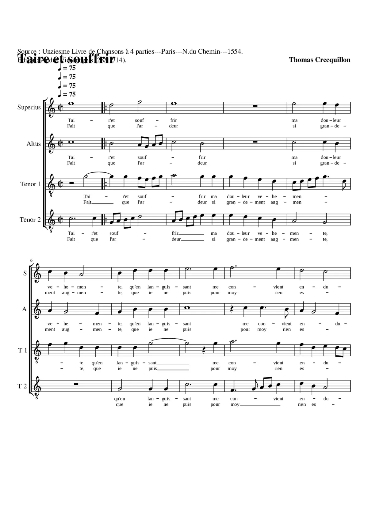 Taire et souffrir - Page 1