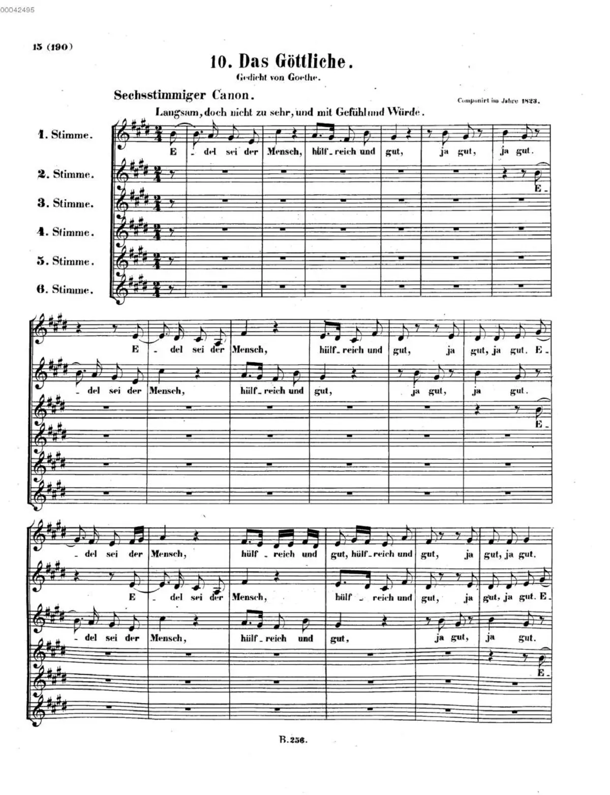 Edel sei der Mensch - Page 1