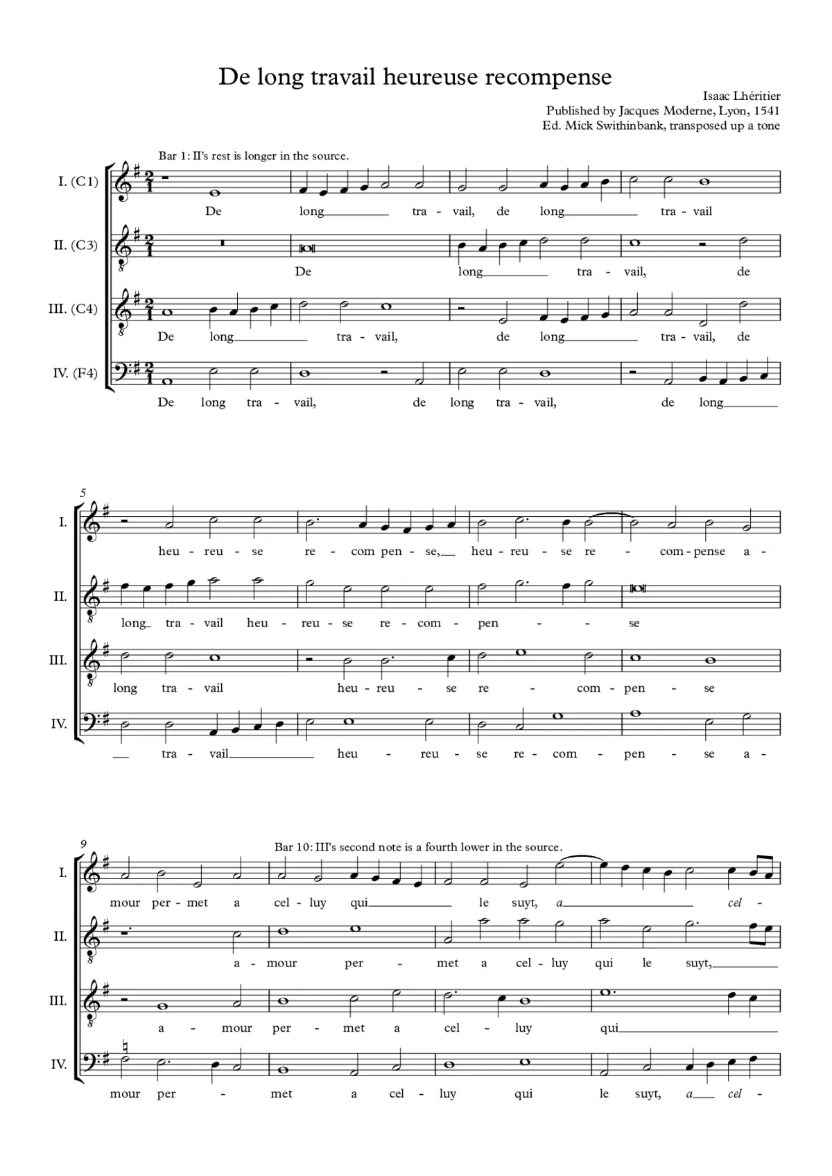 De long travail heureuse recompense - Page 1